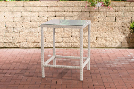 Tuintafel Ilei 5mm perlWit