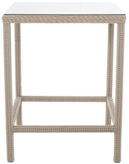 Tuintafel Ilei 5mm perlWit