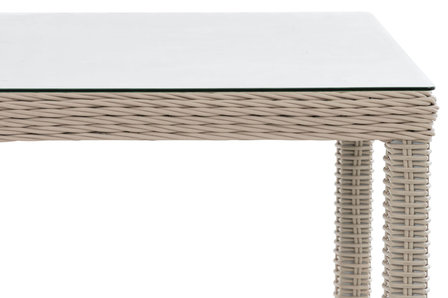 Tuintafel Ilei 5mm perlWit