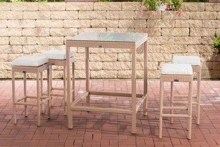 Tuin Barset Wicker Ilei sand,CremeWit
