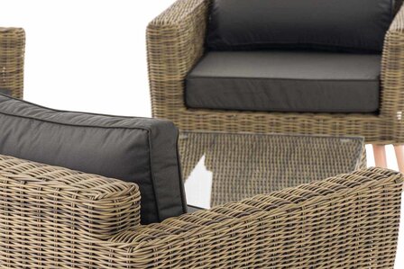 Loungeset Kiruna 5 mm natura 40 cm (HellBruin),anthrazit