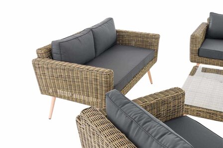 Loungeset Kiruna 5 mm natura 40 cm (HellBruin),eisenGrijs