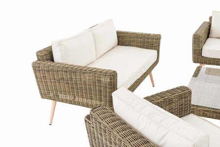 Loungeset Kiruna 5 mm natura 45 cm (HellBruin),CremeWit