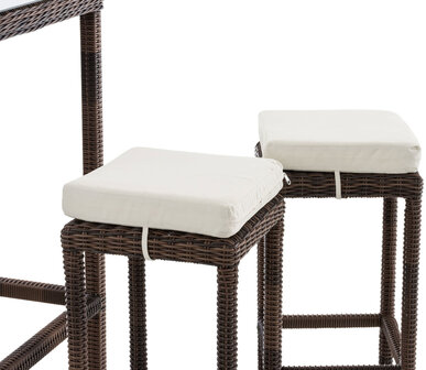 Tuinbar Ilei 5mm Bruin-meliert,CremeWit