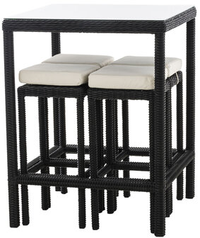 Tuinbar Ilei 5mm Zwart,CremeWit