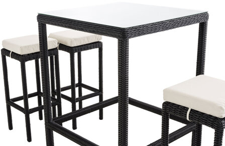 Tuinbar Ilei 5mm Zwart,CremeWit