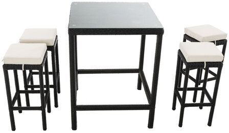 Tuinbar Ilei 5mm Zwart,CremeWit