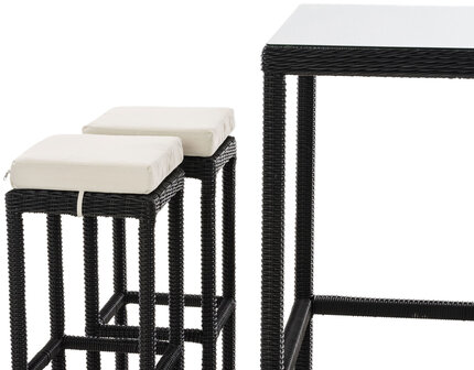 Tuinbar Ilei 5mm Zwart,CremeWit