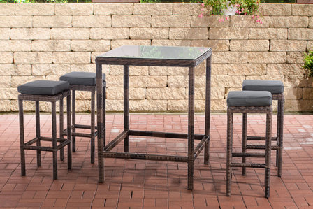Tuinbar Ilei 5mm Bruin-meliert,anthrazit