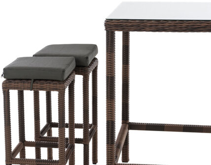 Tuinbar Ilei 5mm Bruin-meliert,anthrazit