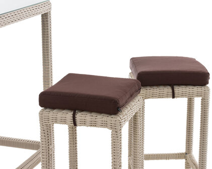 Tuinbar Ilei 5mm perlWit,terraBruin