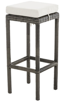Barkruk Ilei 5mm Grijs-meliert,CremeWit