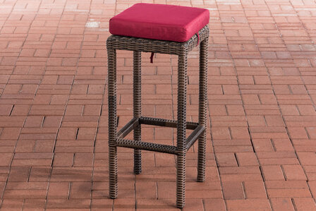 Barkruk Ilei 5mm Bruin-meliert,rubinRood