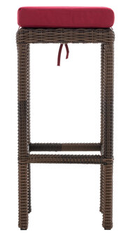 Barkruk Ilei 5mm Bruin-meliert,rubinRood
