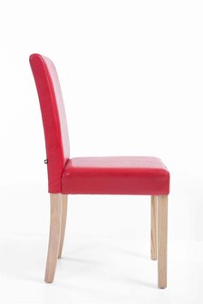 Eetkamerstoel Ani zwart Rood,natura