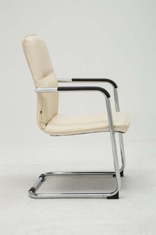 Set van 2 bezoekersstoelen Siittli kunstleer Creme