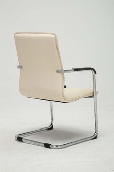 Set van 2 bezoekersstoelen Siittli kunstleer Creme