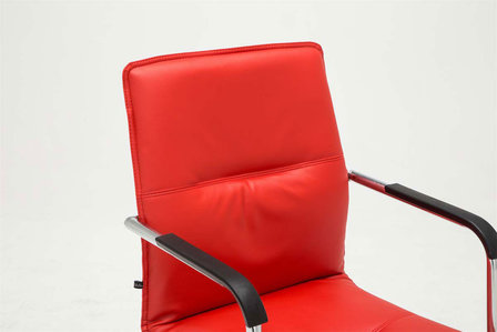 Set van 2 bezoekersstoelen Siittli kunstleer Rood