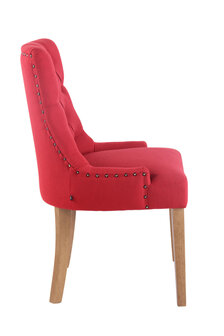 Set van 2 eetkamerstoelen Eberdean antik-hell,Rood
