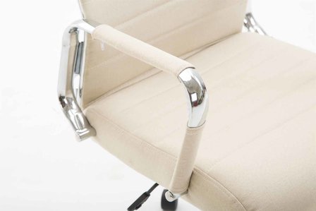 Bureaustoel Columbus Stof Creme