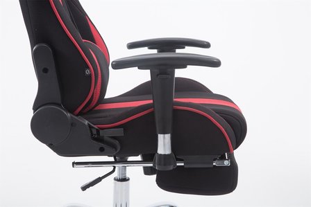 Bureaustoel Lemit V2 Zwart/Rood,mit Fußablage