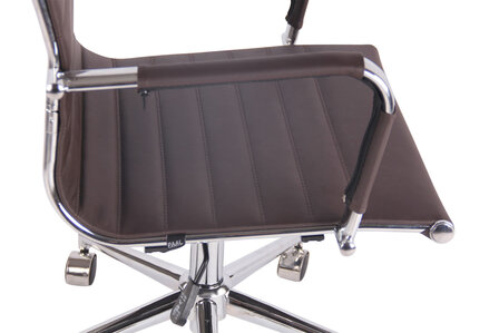 Bureaustoel Bortan coffee,Kunstleder, 