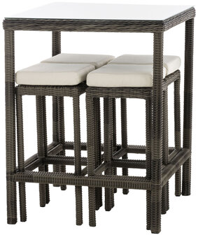Tuinbar Ilei 5mm Grijs-meliert,CremeWit