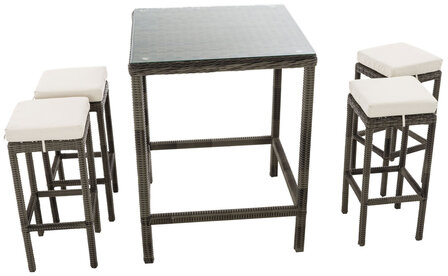 Tuinbar Ilei 5mm Grijs-meliert,CremeWit