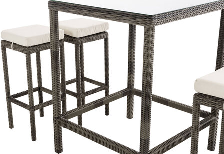 Tuinbar Ilei 5mm Grijs-meliert,CremeWit
