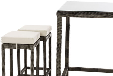 Tuinbar Ilei 5mm Grijs-meliert,CremeWit