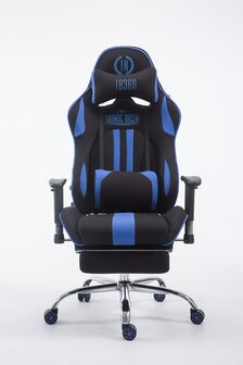 Bureaustoel Lemit V2 Zwart/Blauw,mit Fußablage