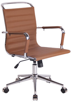 Bureaustoel Bortan Bruin,Kunstleder