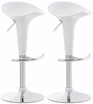 Set van 2 barkrukken Seddla Wit