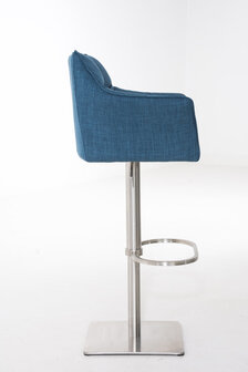 Barkruk Damaso Stof Blauw,Metaal