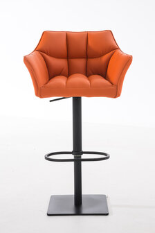 Barkruk Damaso kunstleer Oranje,Zwart