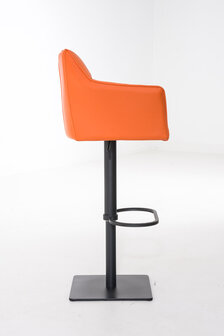 Barkruk Damaso kunstleer Oranje,Zwart