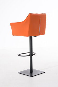 Barkruk Damaso kunstleer Oranje,Zwart