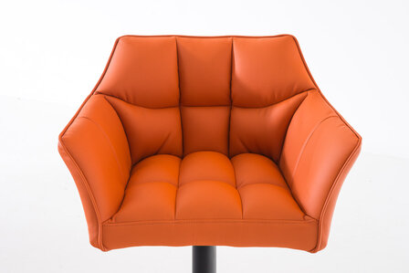 Barkruk Damaso kunstleer Oranje,Zwart