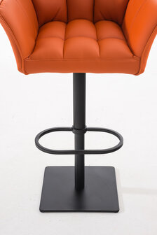 Barkruk Damaso kunstleer Oranje,Zwart