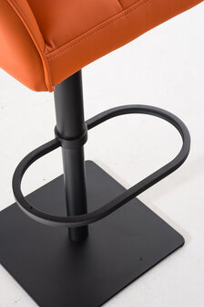 Barkruk Damaso kunstleer Oranje,Zwart