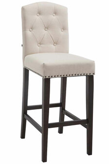 Barkruk Leiuso stof antik,Creme