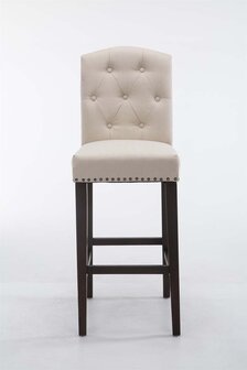 Barkruk Leiuso stof antik,Creme