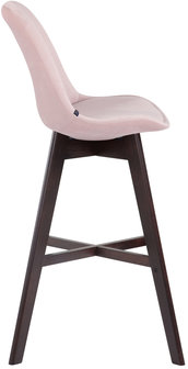 Barkruk Cennas Fluweel pink,cappuccino, 