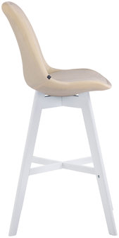 Barkruk Cennas Fluweel Creme,Wit
