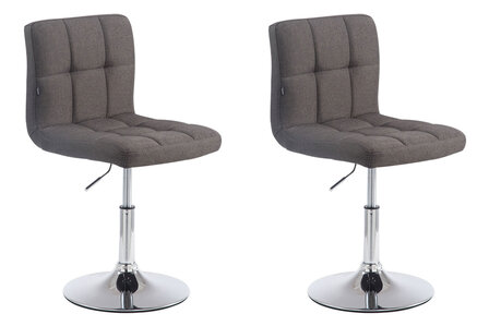 Set van 2 Lounger Pilmi V2 stof Grijs