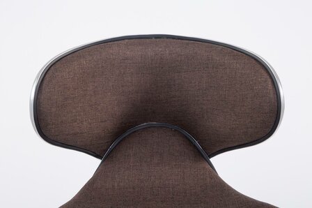 Set van 2 barkrukken Lis Vigis V2-stof Bruin,Chroom
