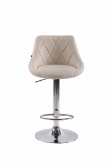 Set van 2 barkrukken Lozia Stof Creme