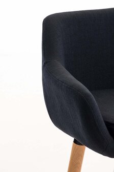 Set van 2 Barkrukken Grint stof Zwart