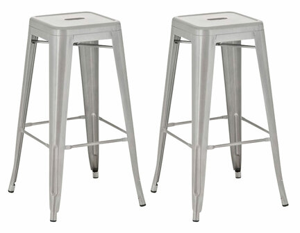 Set van 2 barkrukken Jashuo silber, 
