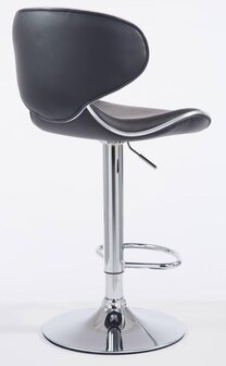Set van 2 barkrukken Lis Vigis kunstleer Zwart,Chroom